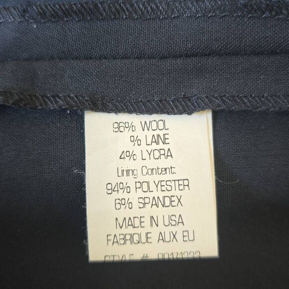 Theory Style #90171233 Blk Wool/Spndx Slvls Jumpsuit, Wide Leg, Sz. 4, EUC - Picture 13 of 14